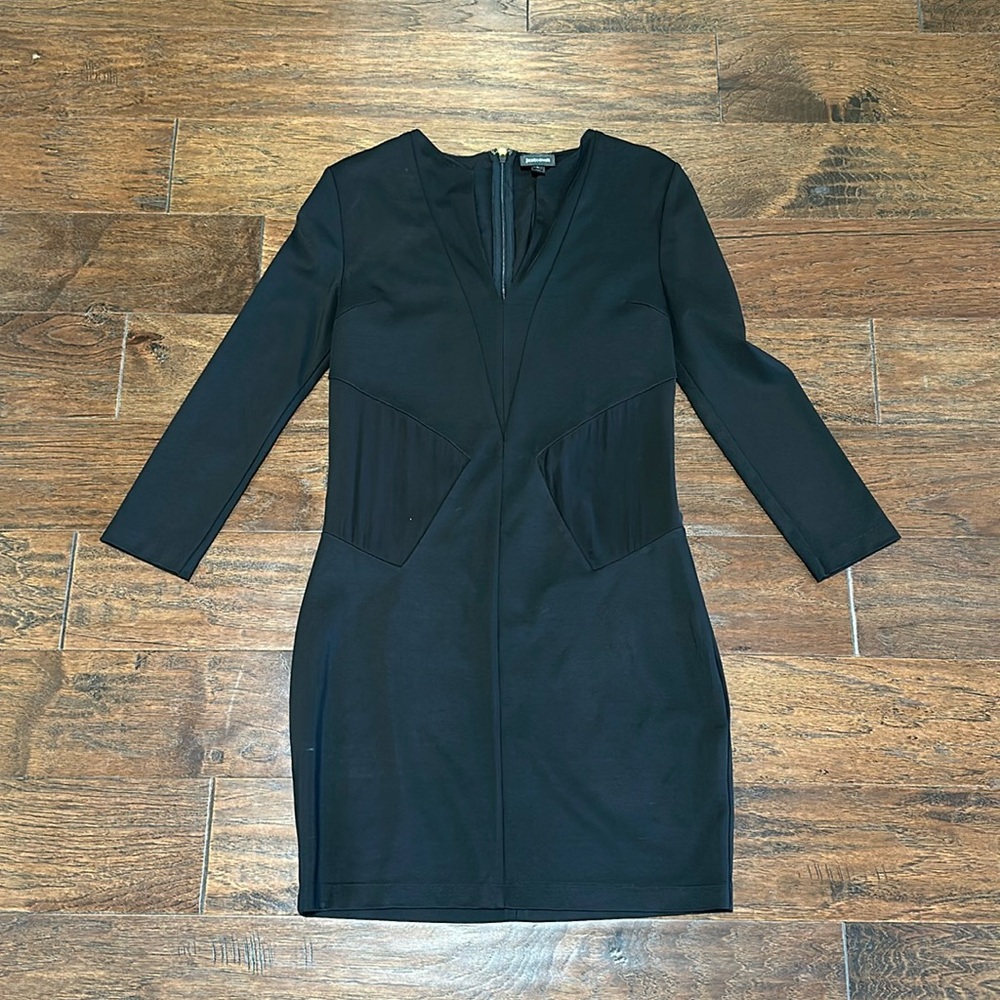 Just Cavalli Black Mesh Dress